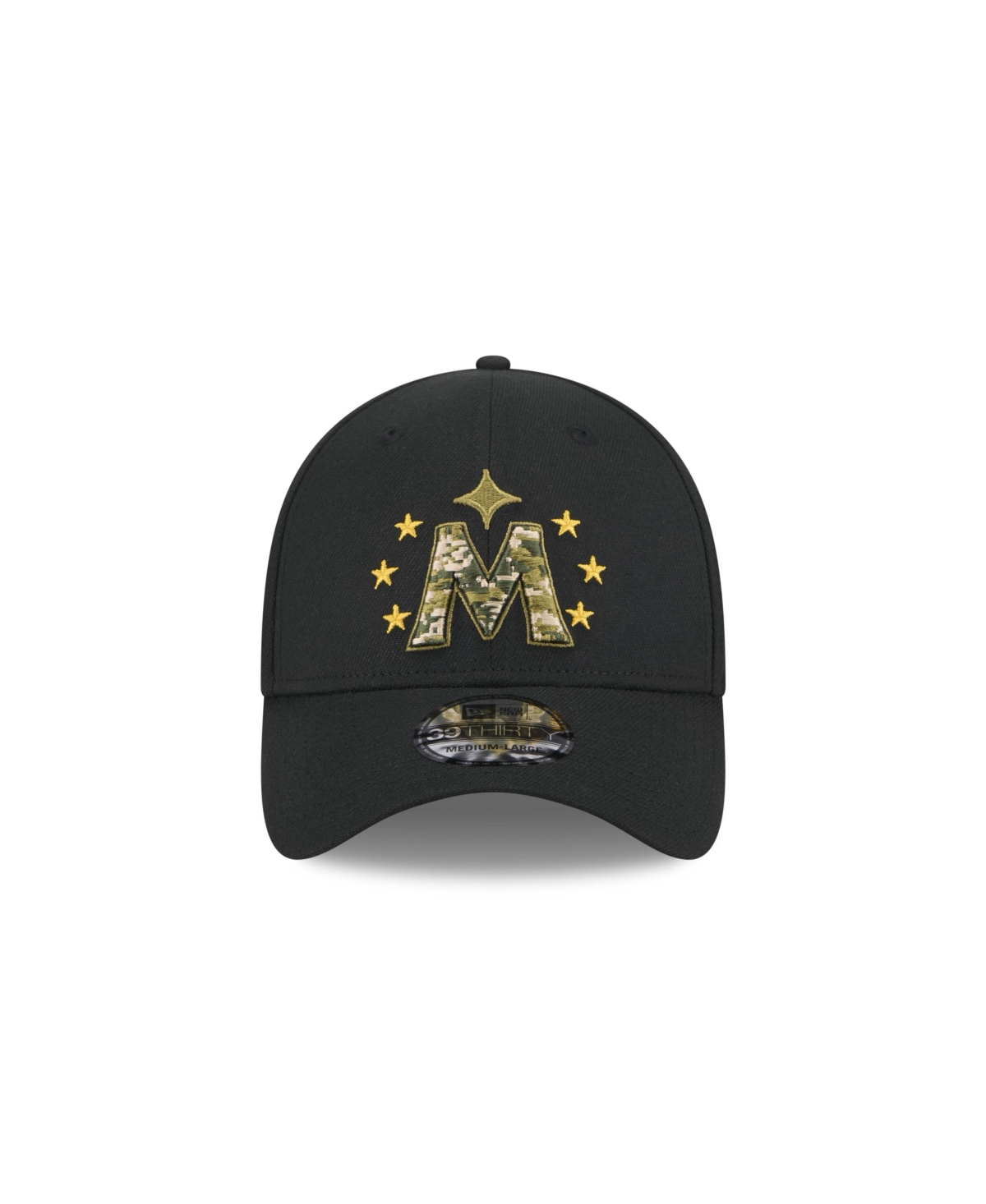 New Era Men's Black Minnesota Twins 2024 Armed Forces Day 39thirty Flex Hat In Black