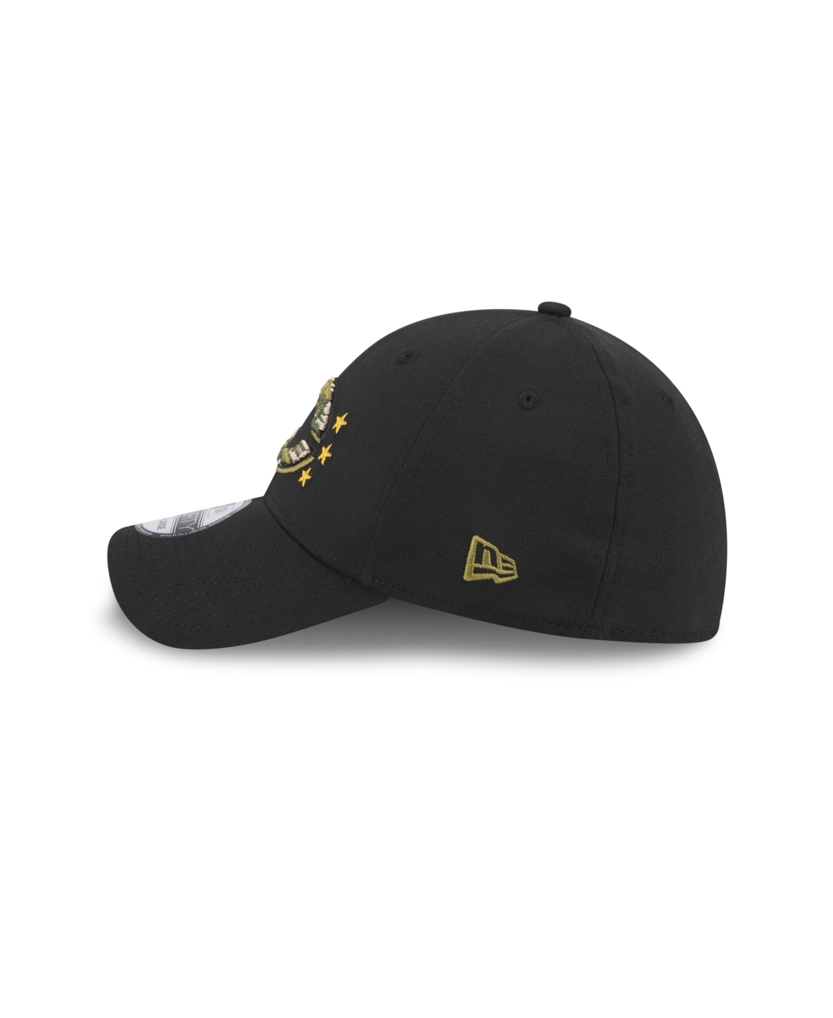 New Era Black Cincinnati Reds 2024 Armed Forces Day 9twenty Adjustable Hat In Black
