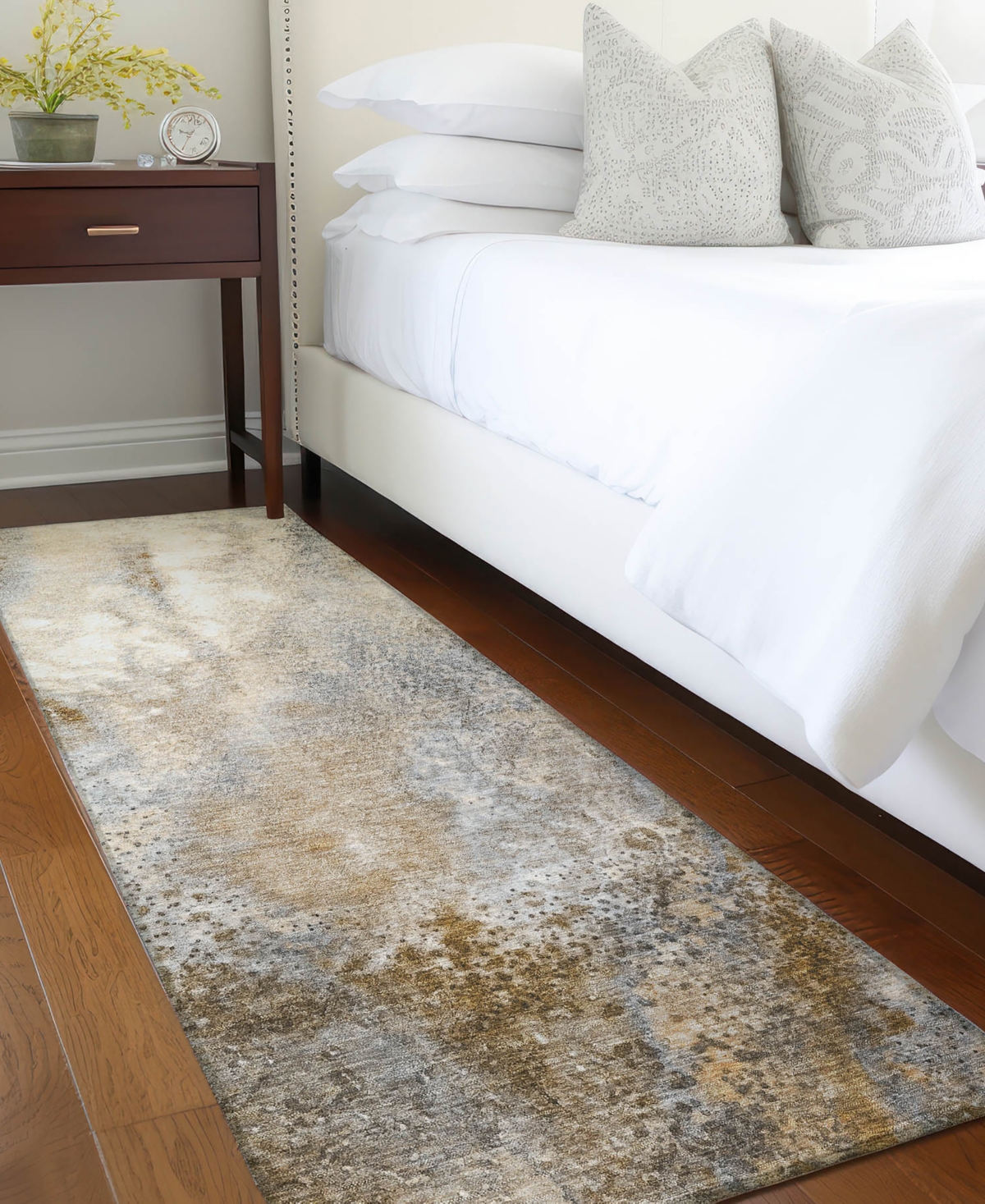 Addison Chantille Machine Washable Acn505 2'3x7'6 Runner Area Rug In Brown