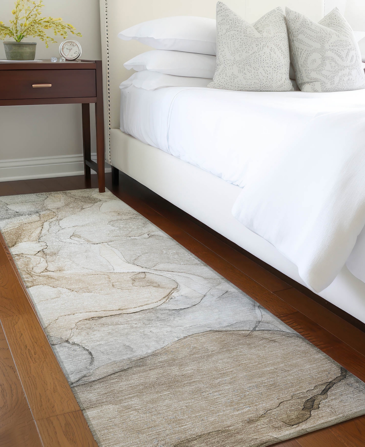 Addison Chantille Machine Washable Acn512 2'3x7'6 Runner Area Rug In Beige