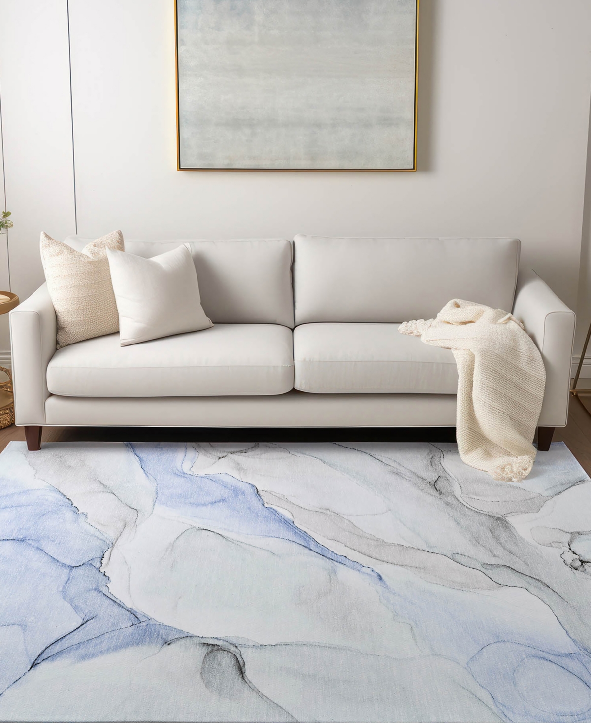 Addison Chantille Machine Washable Acn515 2'6x3'10 Area Rug In Blue