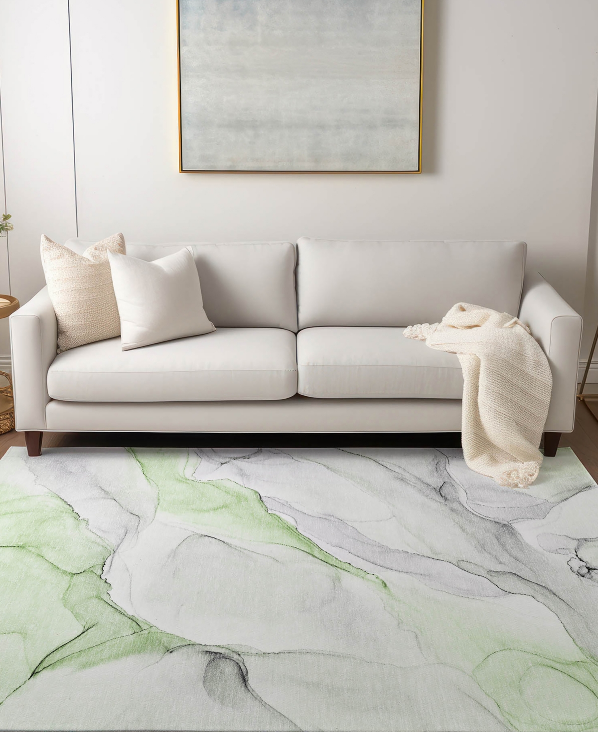 Addison Chantille Machine Washable Acn515 2'6x3'10 Area Rug In Green