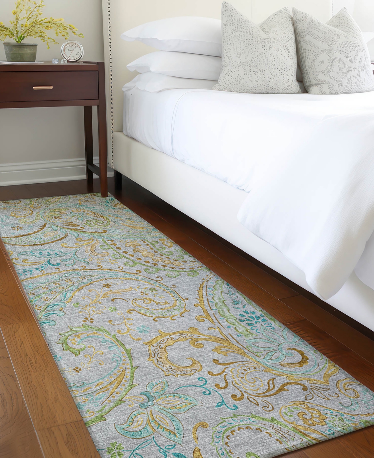 Addison Chantille Machine Washable Acn533 2'3x7'6 Runner Area Rug In Gray