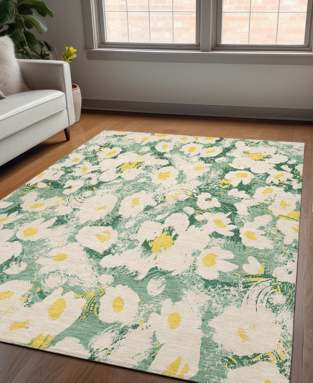Addison Chantille Machine Washable Acn538 9'x12' Area Rug In Green