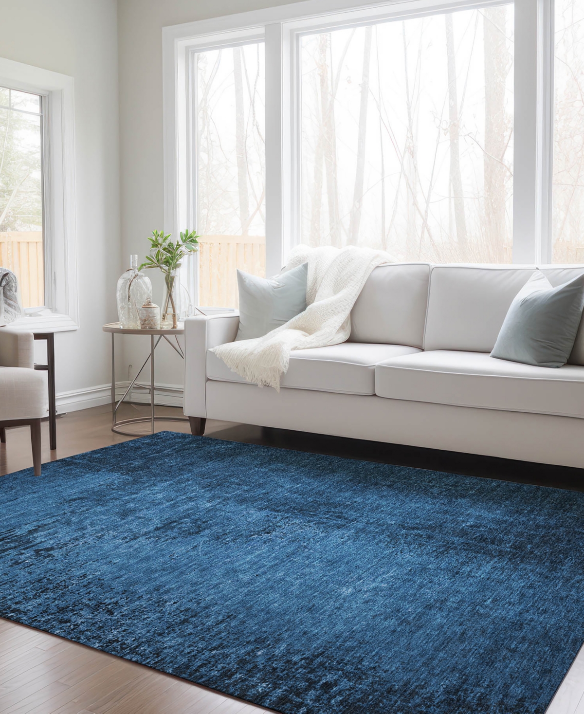Addison Chantille Machine Washable Acn554 8'x10' Area Rug In Navy