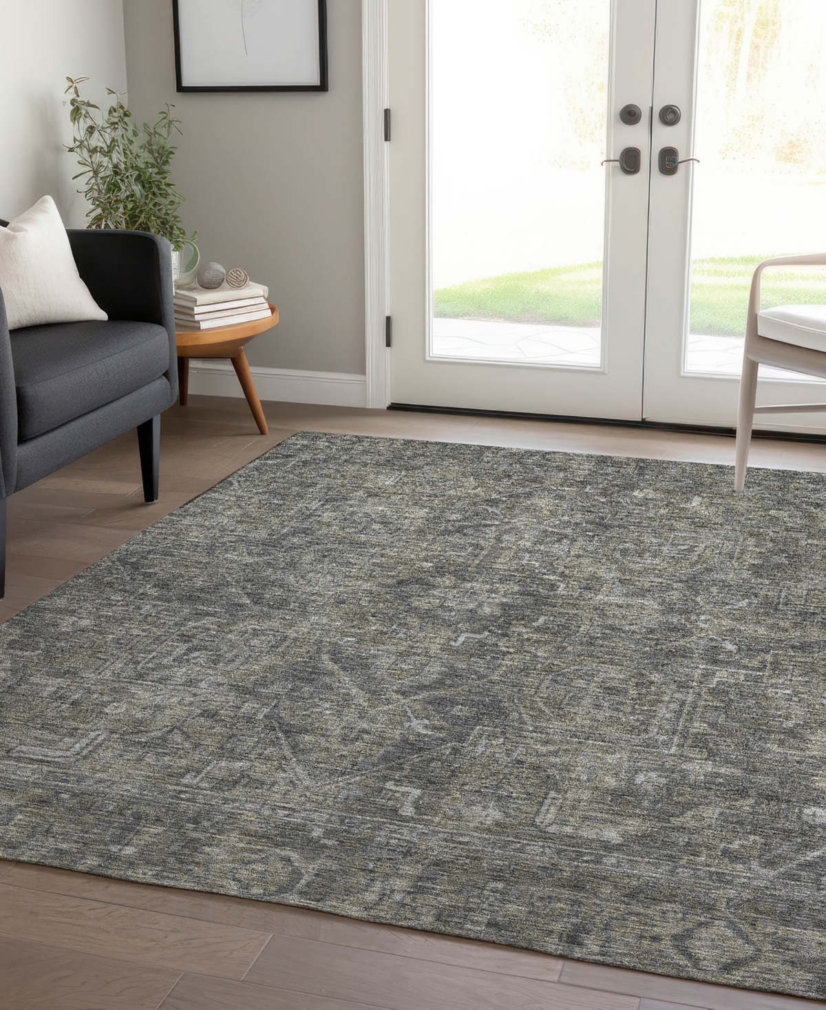 Addison Chantille Machine Washable Acn571 3'x5' Area Rug In Mocha