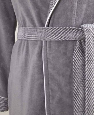 Lord Men's Cotton Velour Shawl Bathrobe