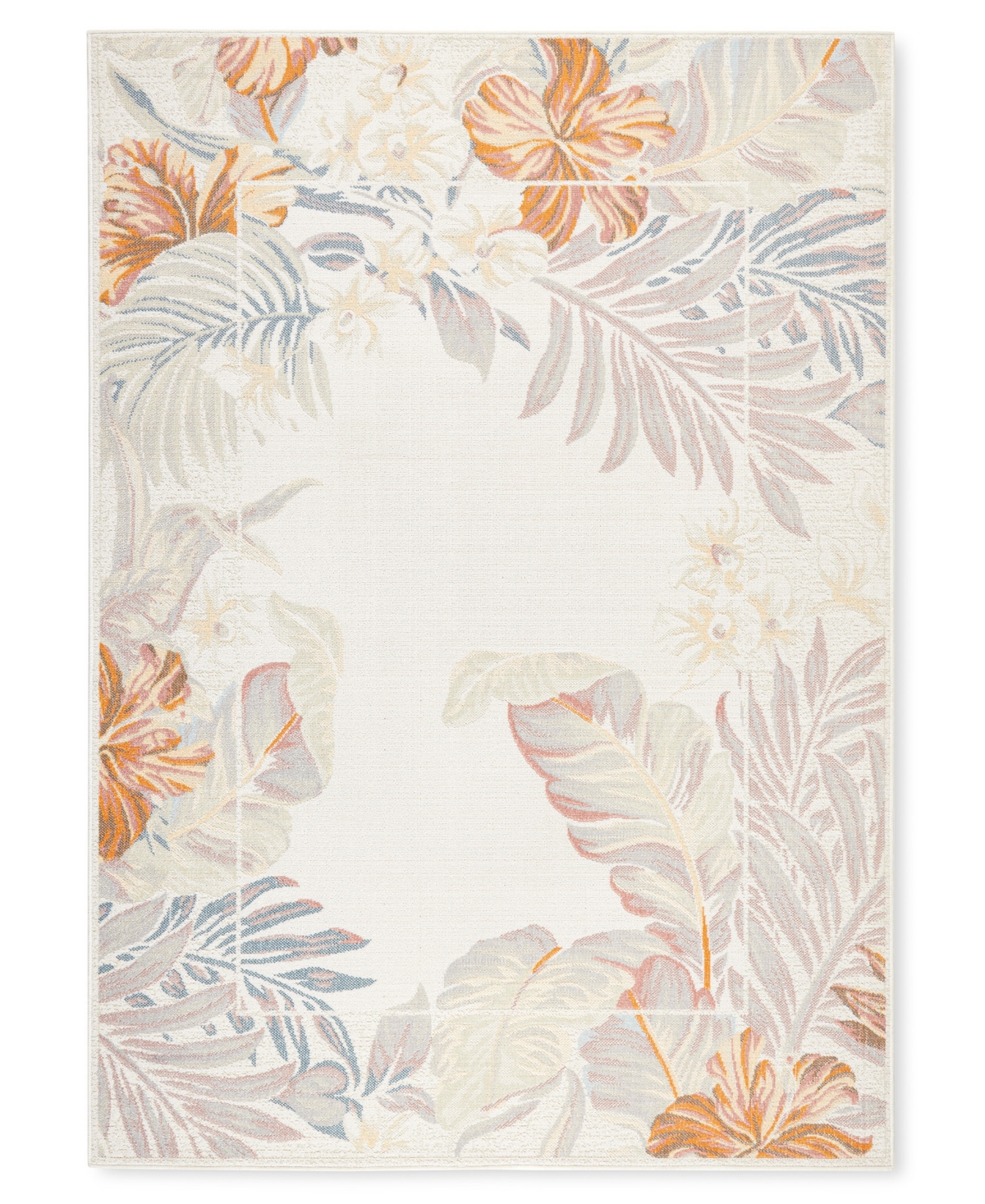 Shop Tommy Bahama Bimini Outdoor 20117 5'2x7'2 Area Rug In Ivory Blue