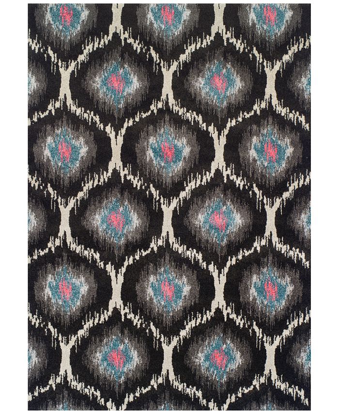 D Style - Dalyn Neo Grey Grate Charcoal Area Rug