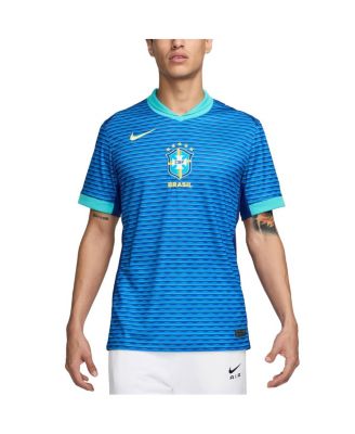 Men's Blue Brazil National Team 2024 Away Stadium Replica Jersey