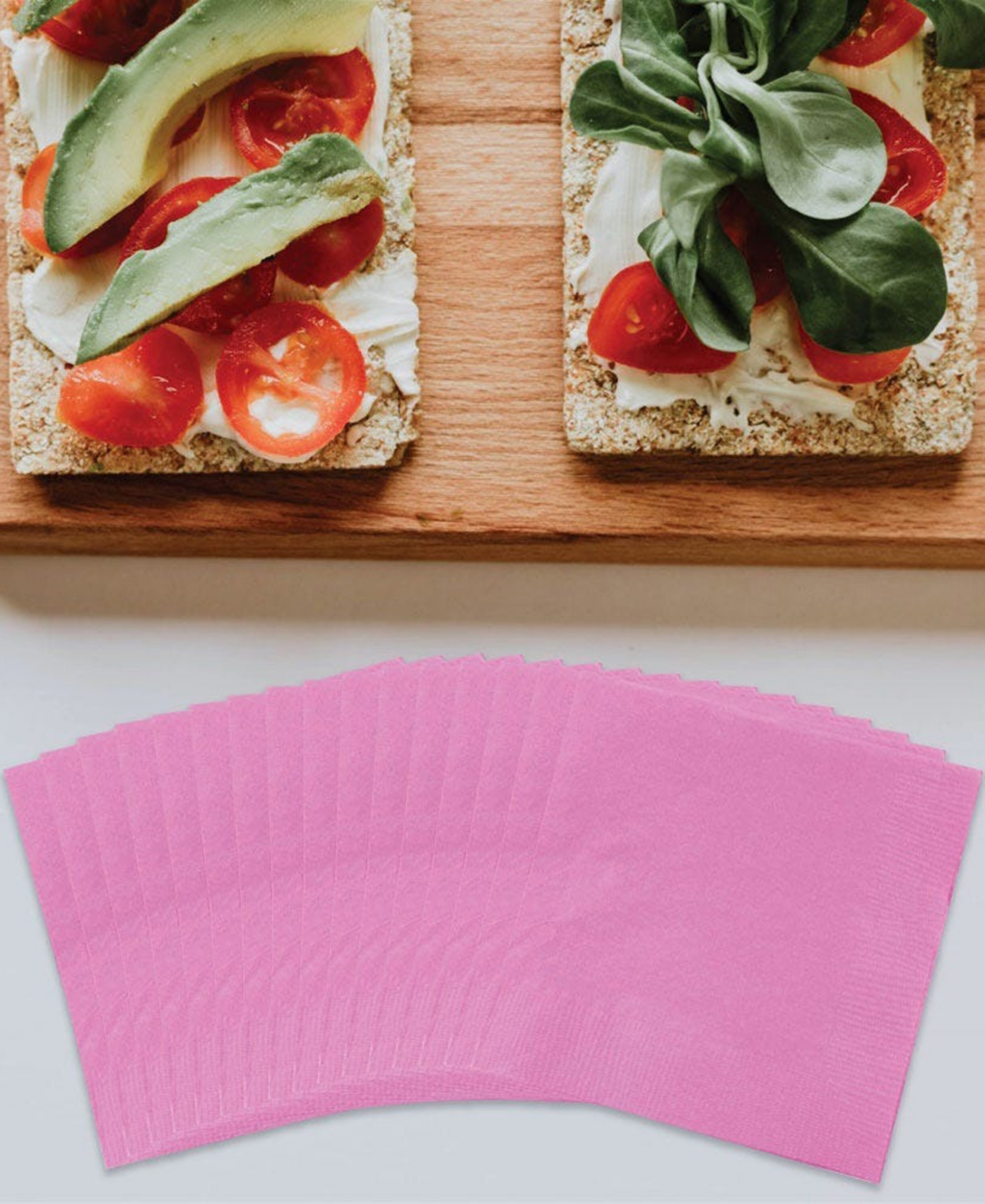 Jam Paper Small Beverage Napkins - - 40 Per Pack - Fuchsia Paper Napkins