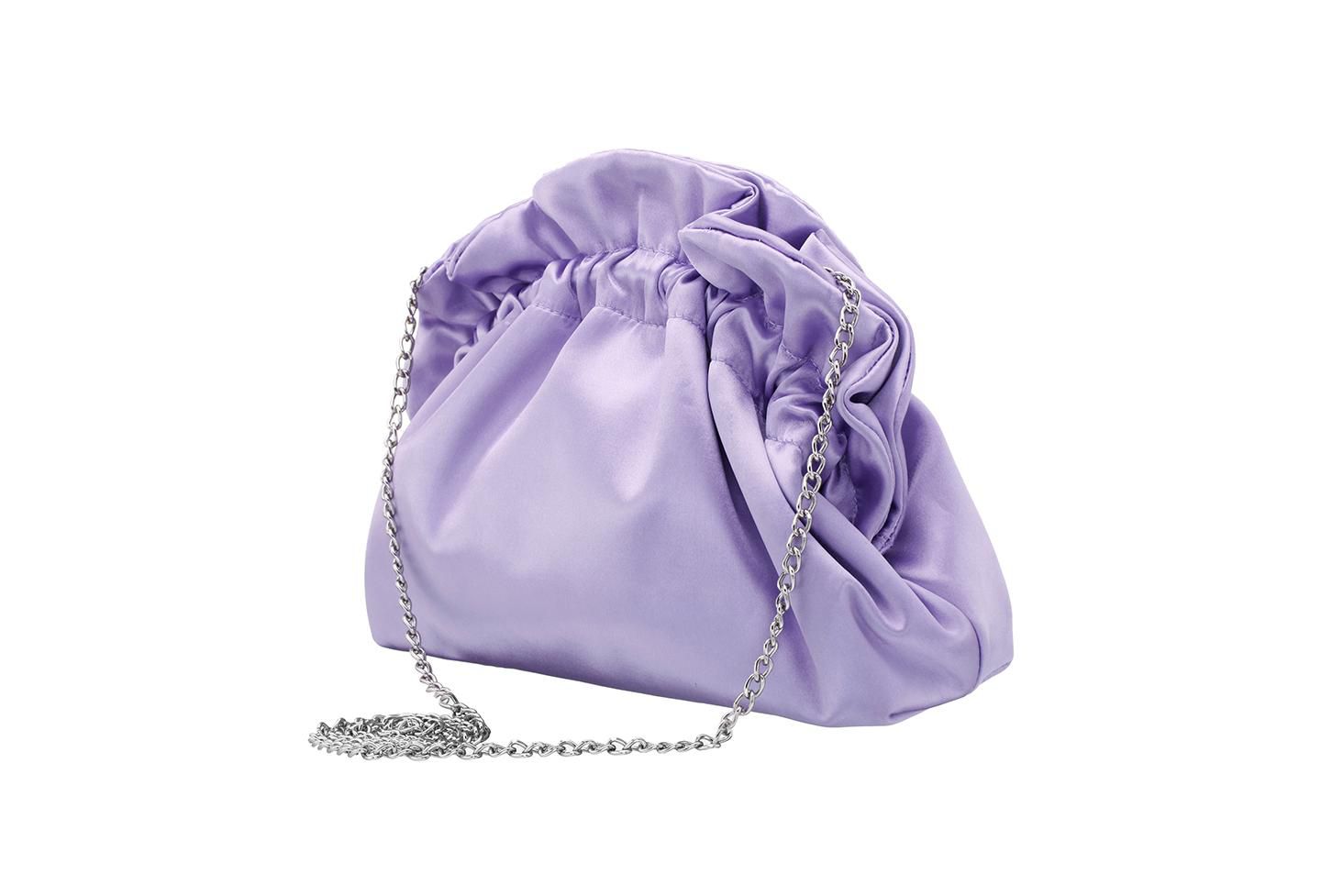 Женская сумка Nina Satin Gathered Crossbody Pouch, цвет: Чёрный — фото 20
