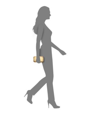 Metallic Minaudiere with Cystal Adorned Edge