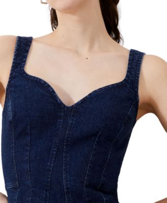 French Connection Women's Cara Denim Mini Dress - Macy's