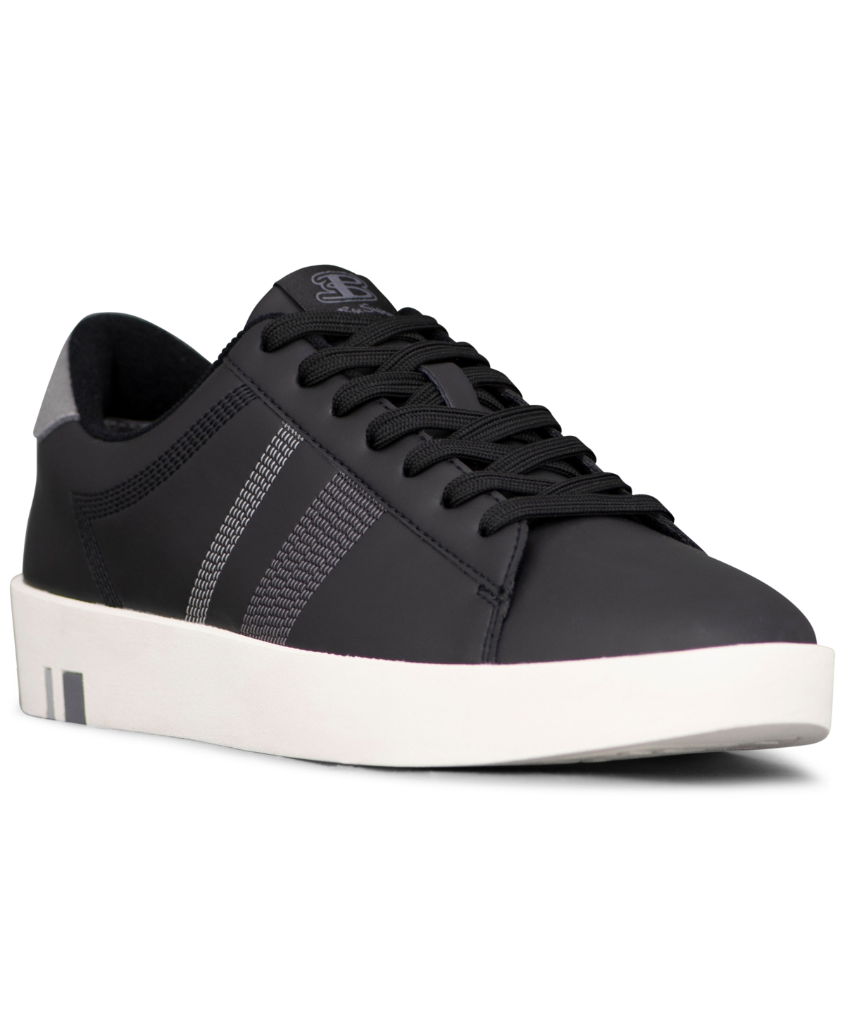 Shop Ben Sherman Men's Boxwell Low Casual Sneakers From Finish Line In Black,white