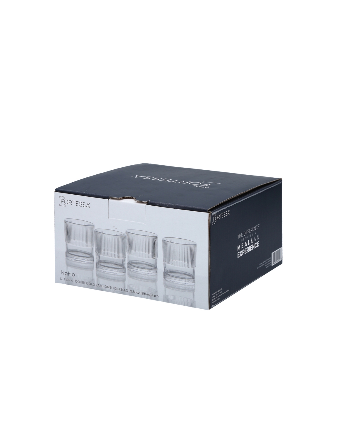 Fortessa Noho Double Old-fashioned 9.85-oz. Glasses, Set Of 4 In Amber