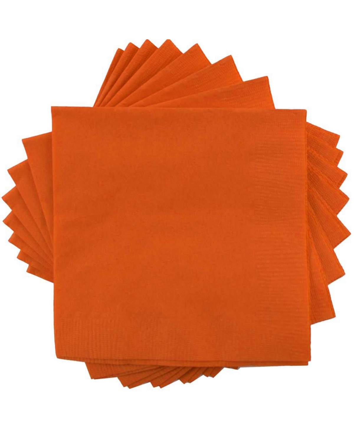 Medium Lunch Napkins - 6.5" x 6.5" - 40 Per Pack - Orange