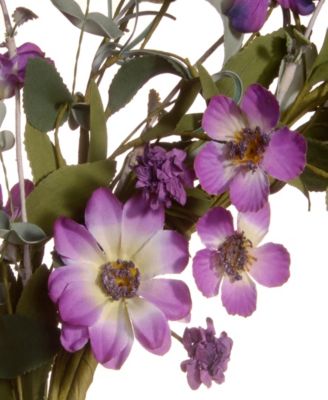 20 Garden Accents Purple Daisy Wreath