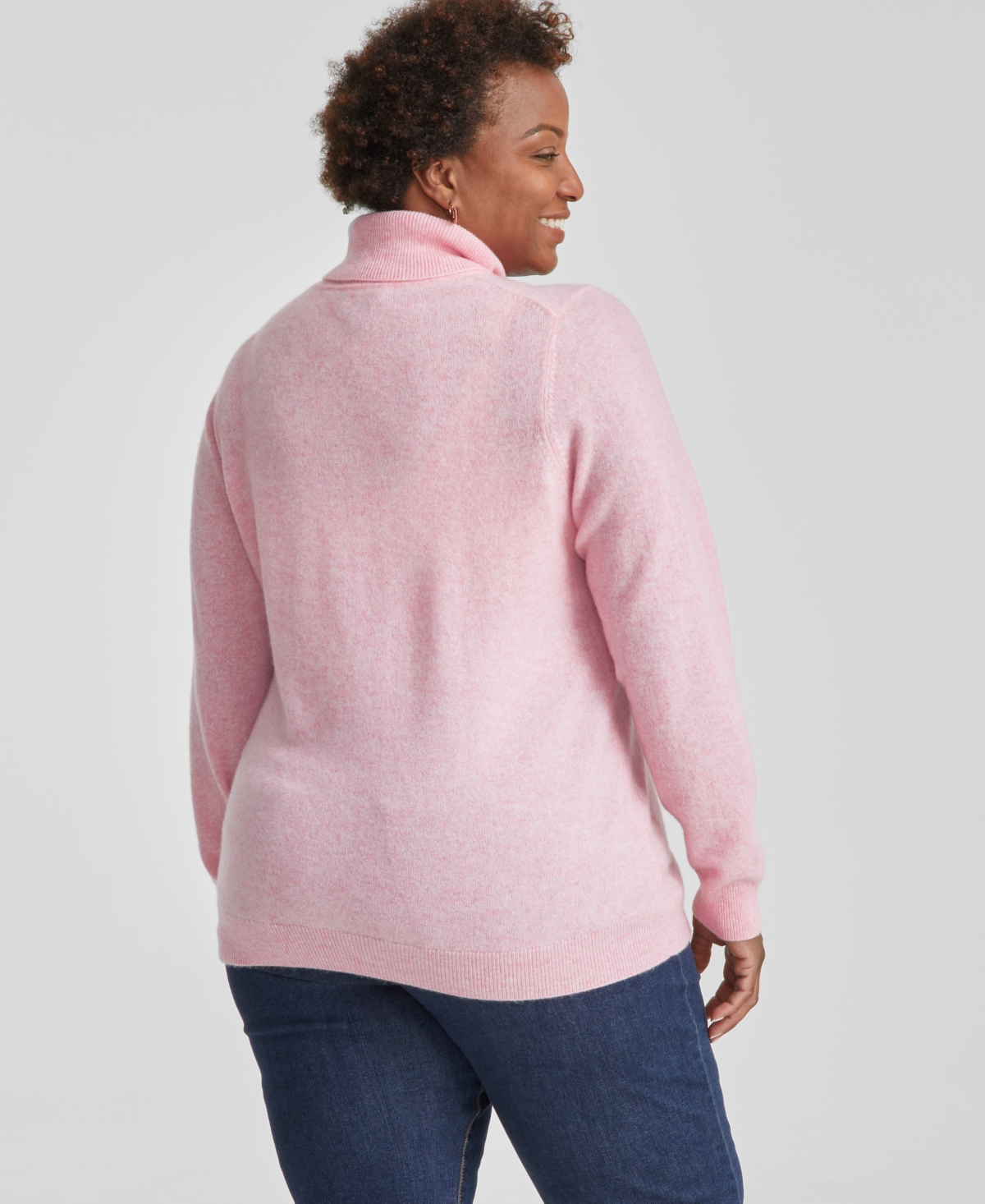 Charter Club Plus Size Cashmere Turtleneck Sweater, Created for Macy's