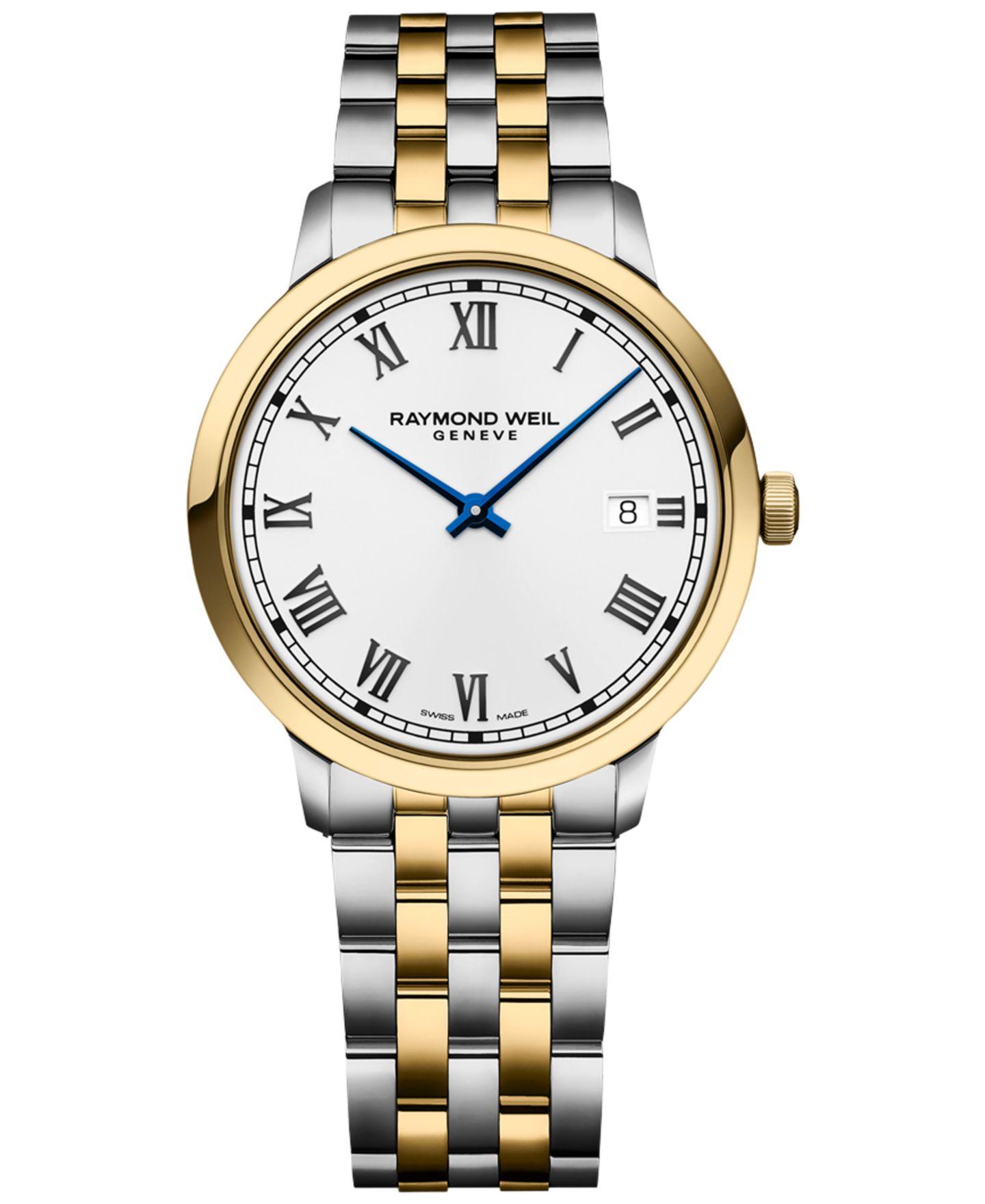 Женские часы Raymond Weil Swiss Toccata Two-Tone Stainless Steel Bracelet Watch 39mm — фото 1