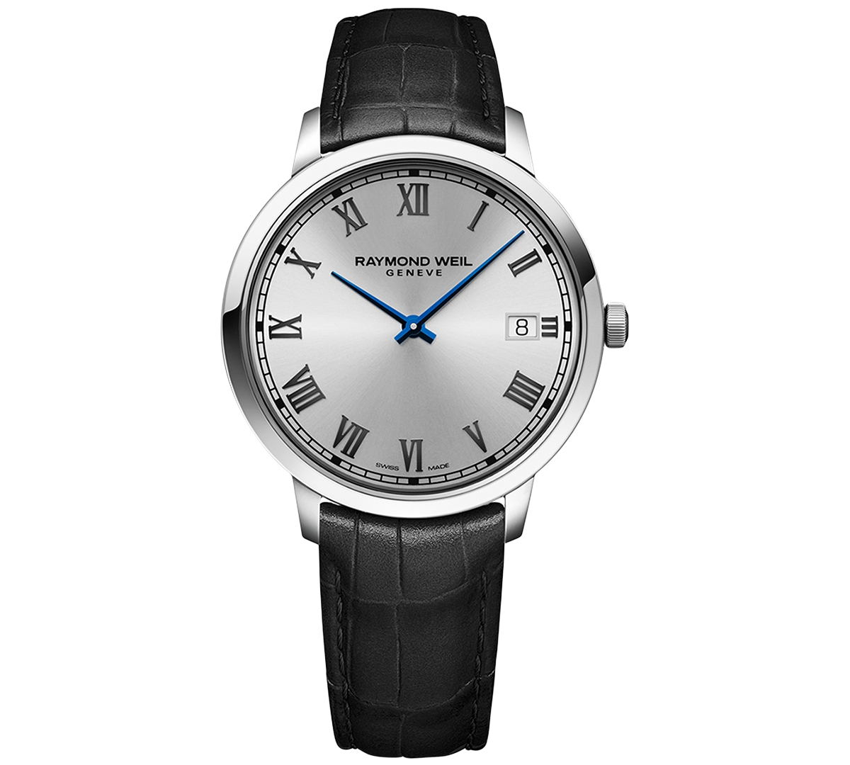 Shop Raymond Weil Men's Swiss Toccata Black Leather Strap Watch 42mm In No Color