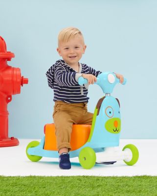 Skip Hop Zoo 3-in-1 Ride-On Dog Toy Scooter