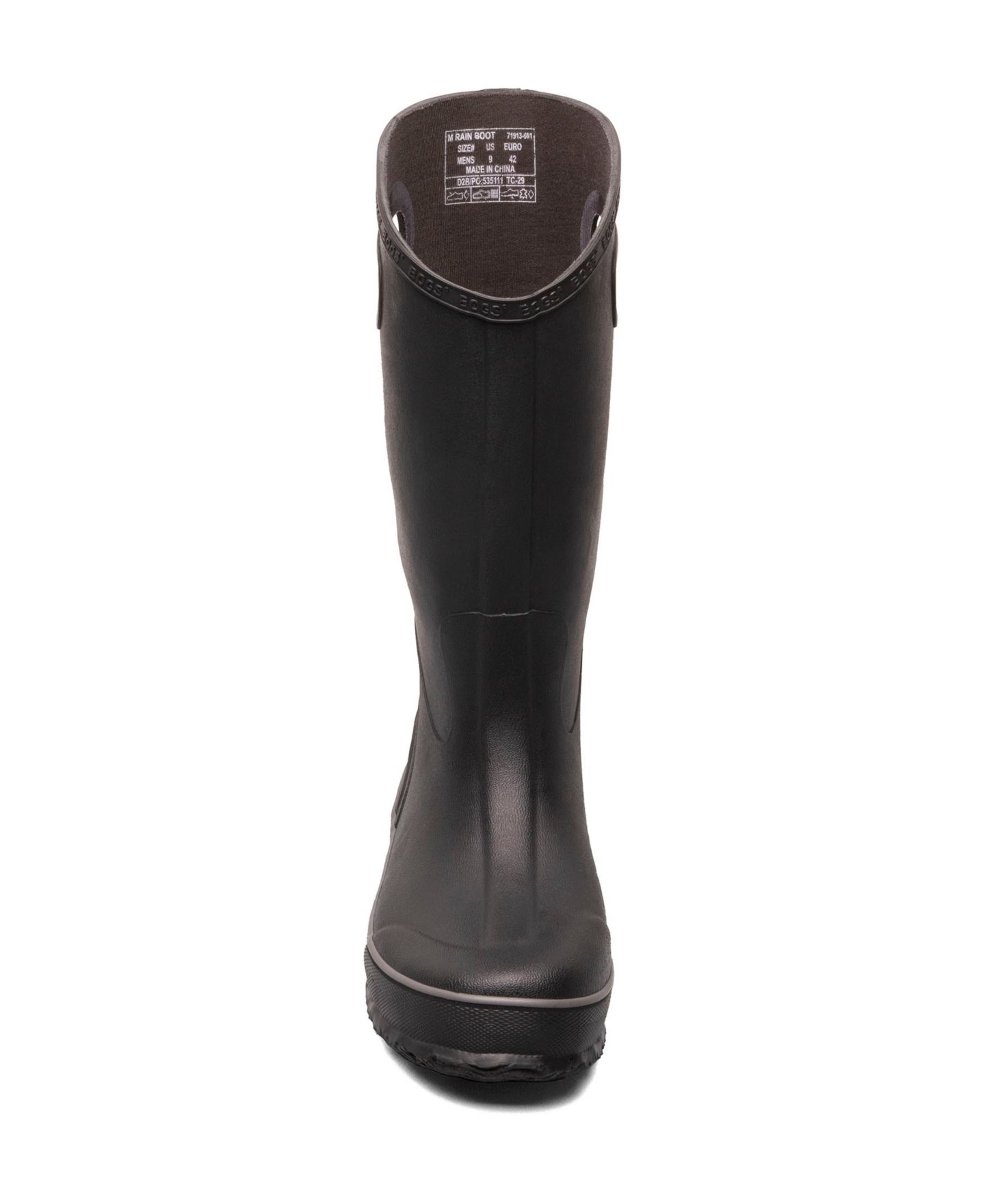 Мужские ботинки BOGS Anti-Slip Rain Boot, цвет: Чёрный — фото 2