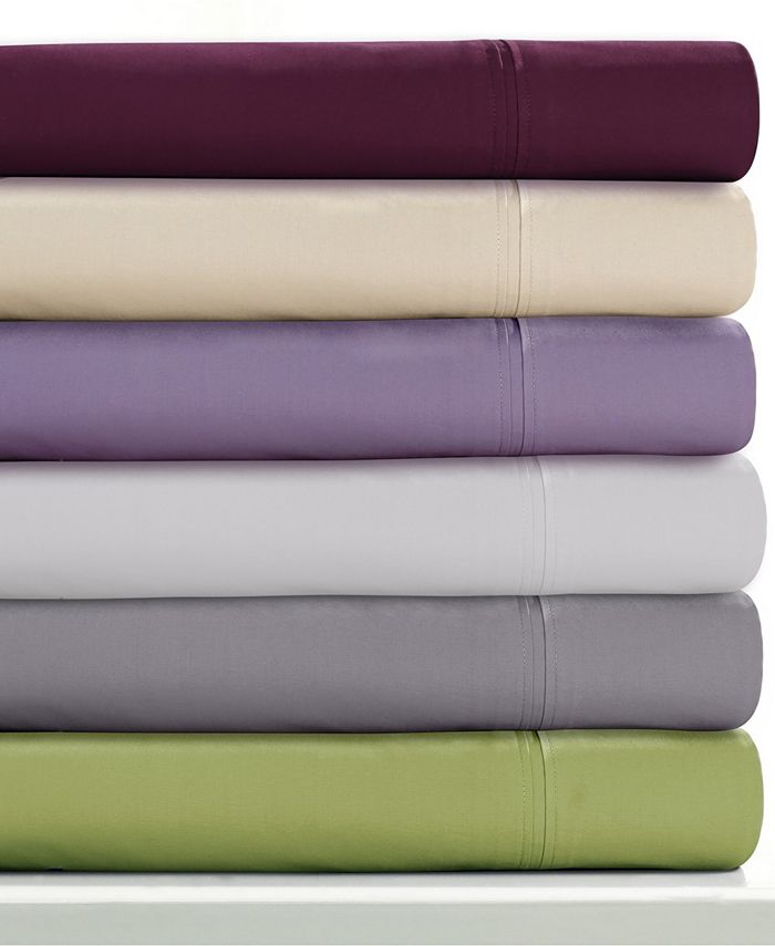 Tribeca Living 350 Thread Count Cotton Percale Extra Deep Pocket Cal