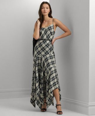 Lauren Ralph Lauren Women s Belted Plaid A Line Dress Macy s