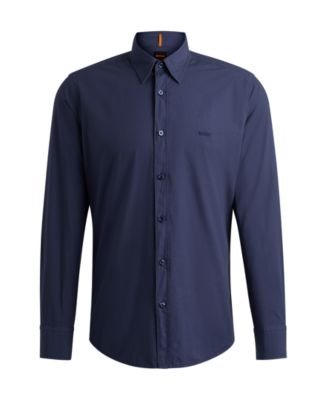 Men's Kent Collar Regular-Fit Dress Shirt