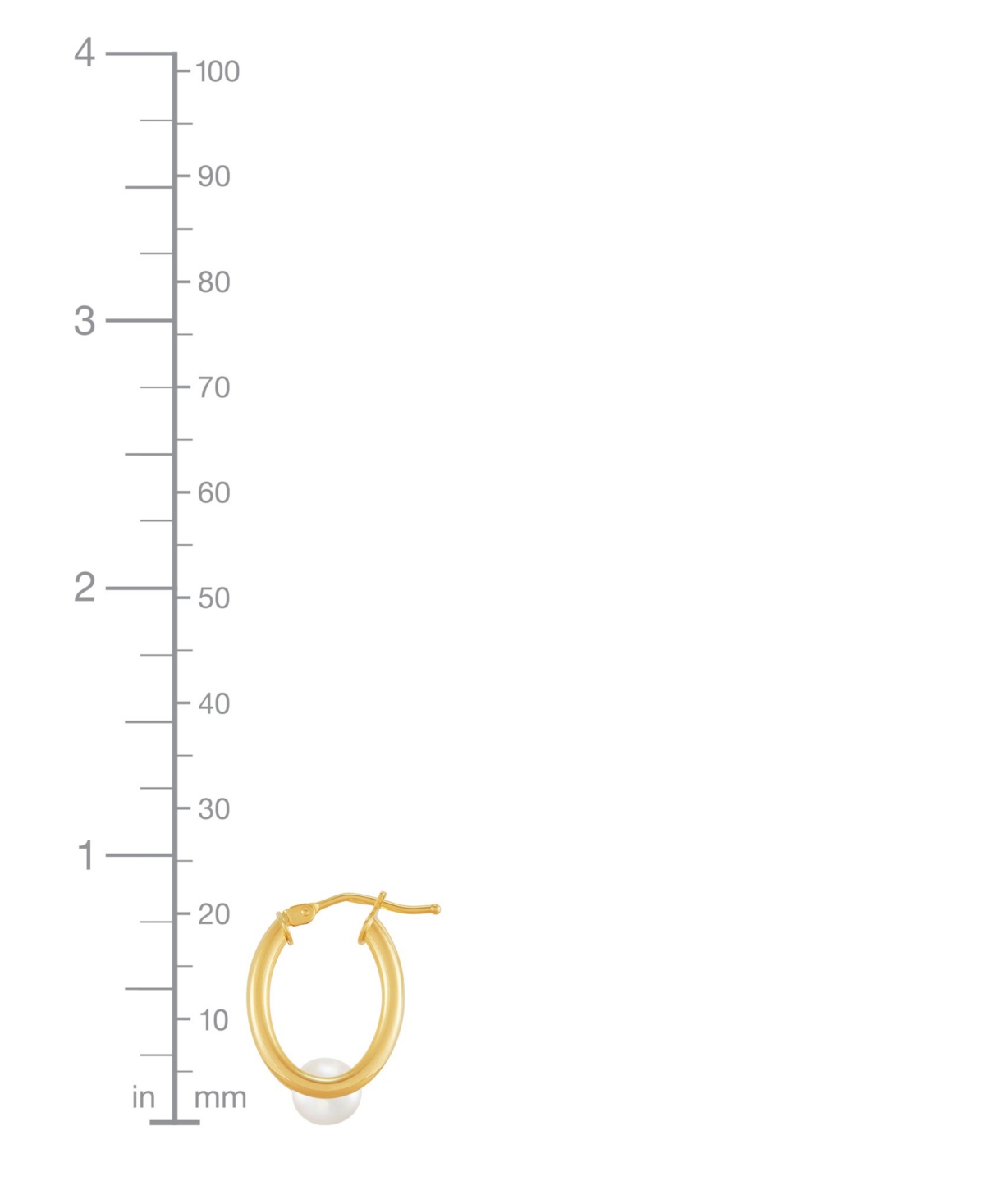 Honora Cultured Freshwater Pearl (6mm) Double Small Hoop Earrings in 14k - Gold