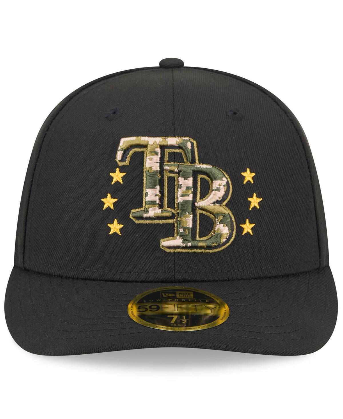New Era Men'sTampa Bay Rays 2024 Armed Forces Day Low Profile 59FIFTY Fitted Hat - Black