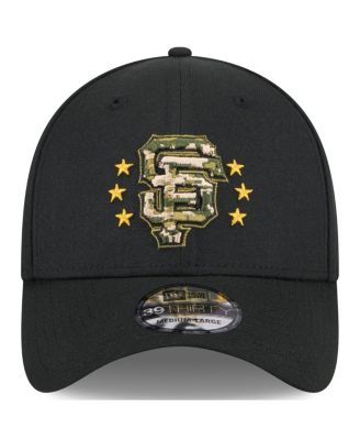 Men's Black San Francisco Giants 2024 Armed Forces Day 39THIRTY Flex Hat