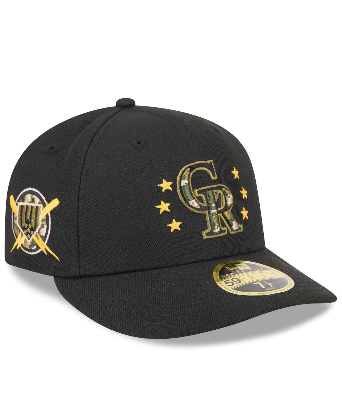 Shop New Era Men's Black Colorado Rockies 2024 Armed Forces Day Low Profile 59fifty Fitted Hat