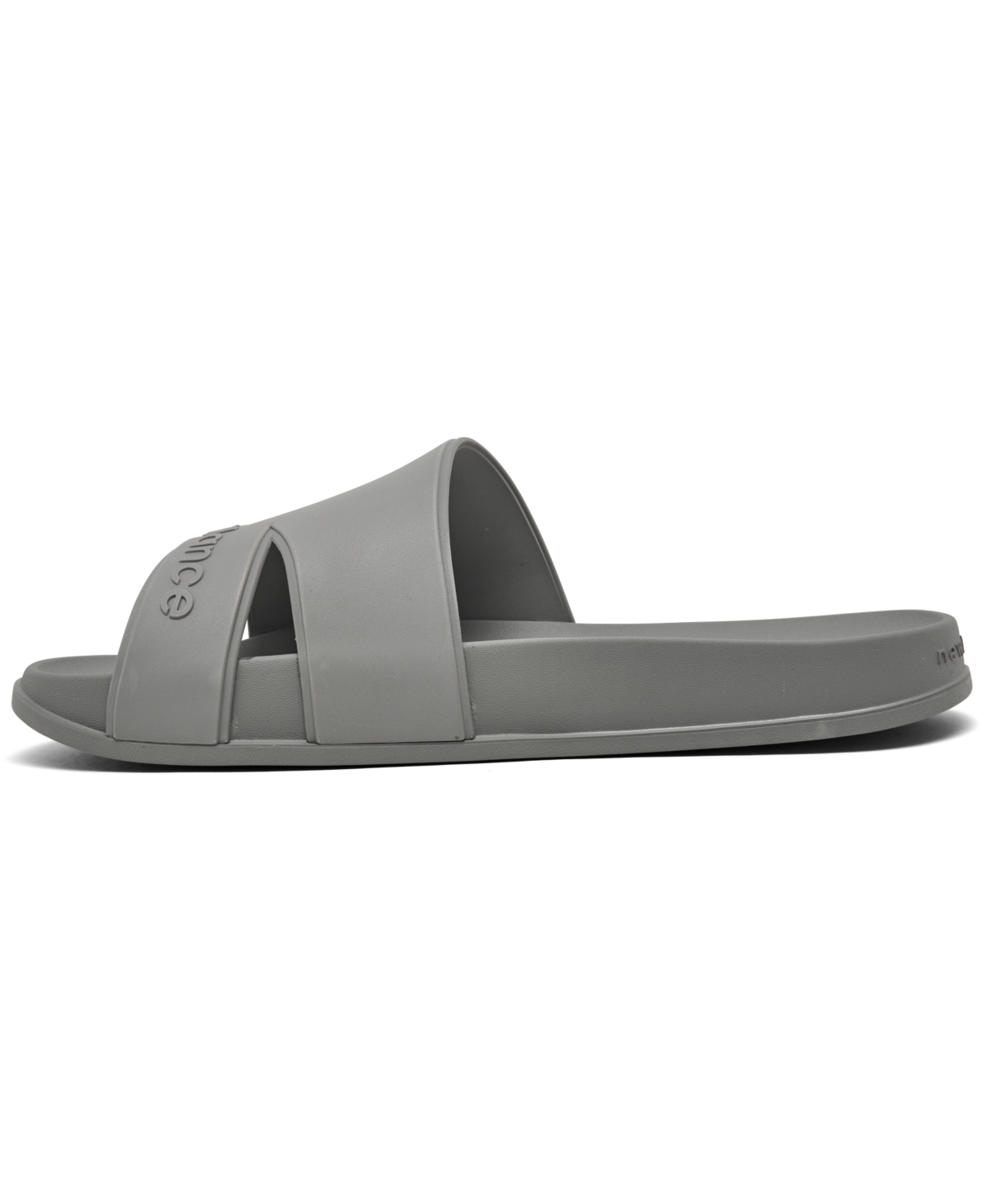 Shop New Balance Men's 200 Slide Sandals From Finish Line In Slate Grey