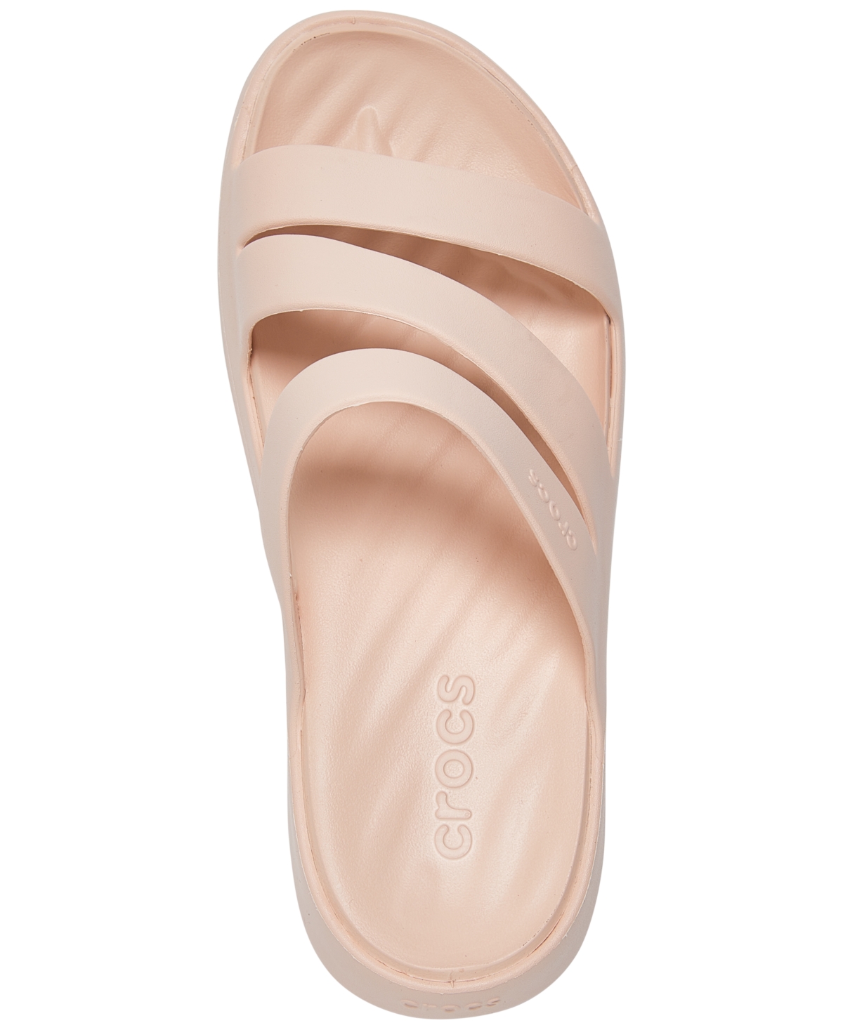 Crocs Getaway Strappy Slide Sandal In Neutral