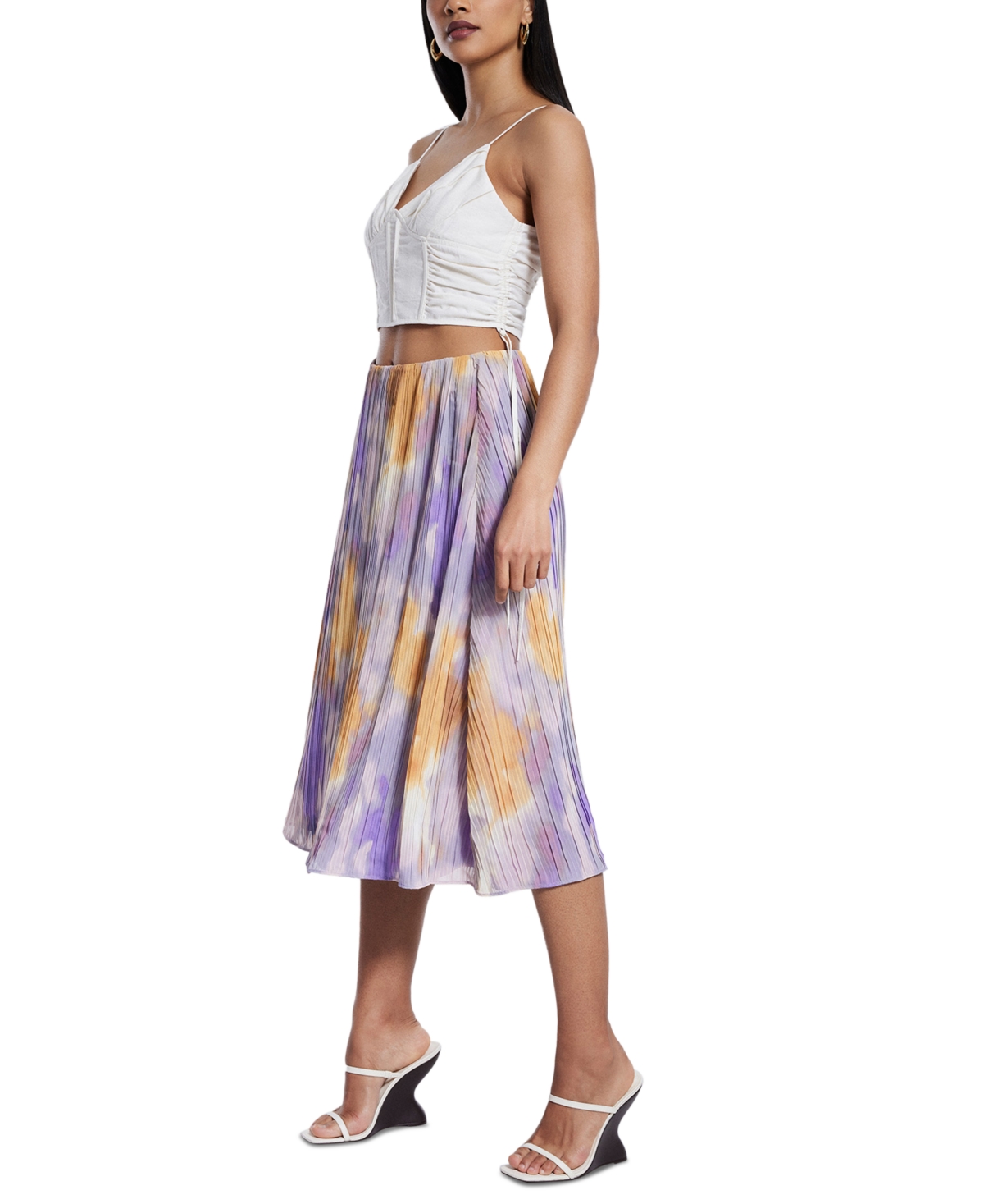 Bcbg New York Women's Pleated Midi Skirt