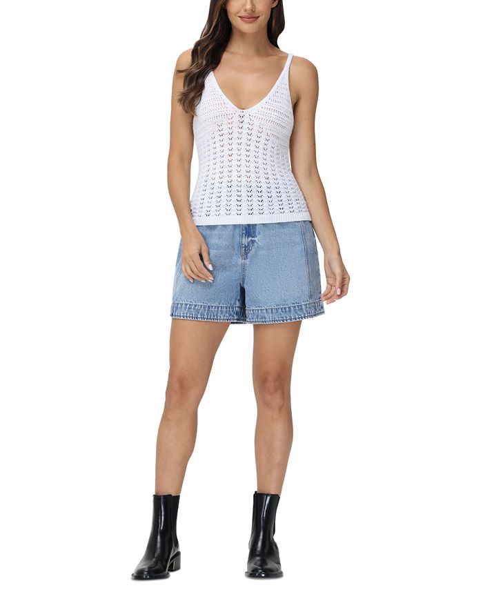 Frye Women's V-Neck Crochet Tank - Macy's