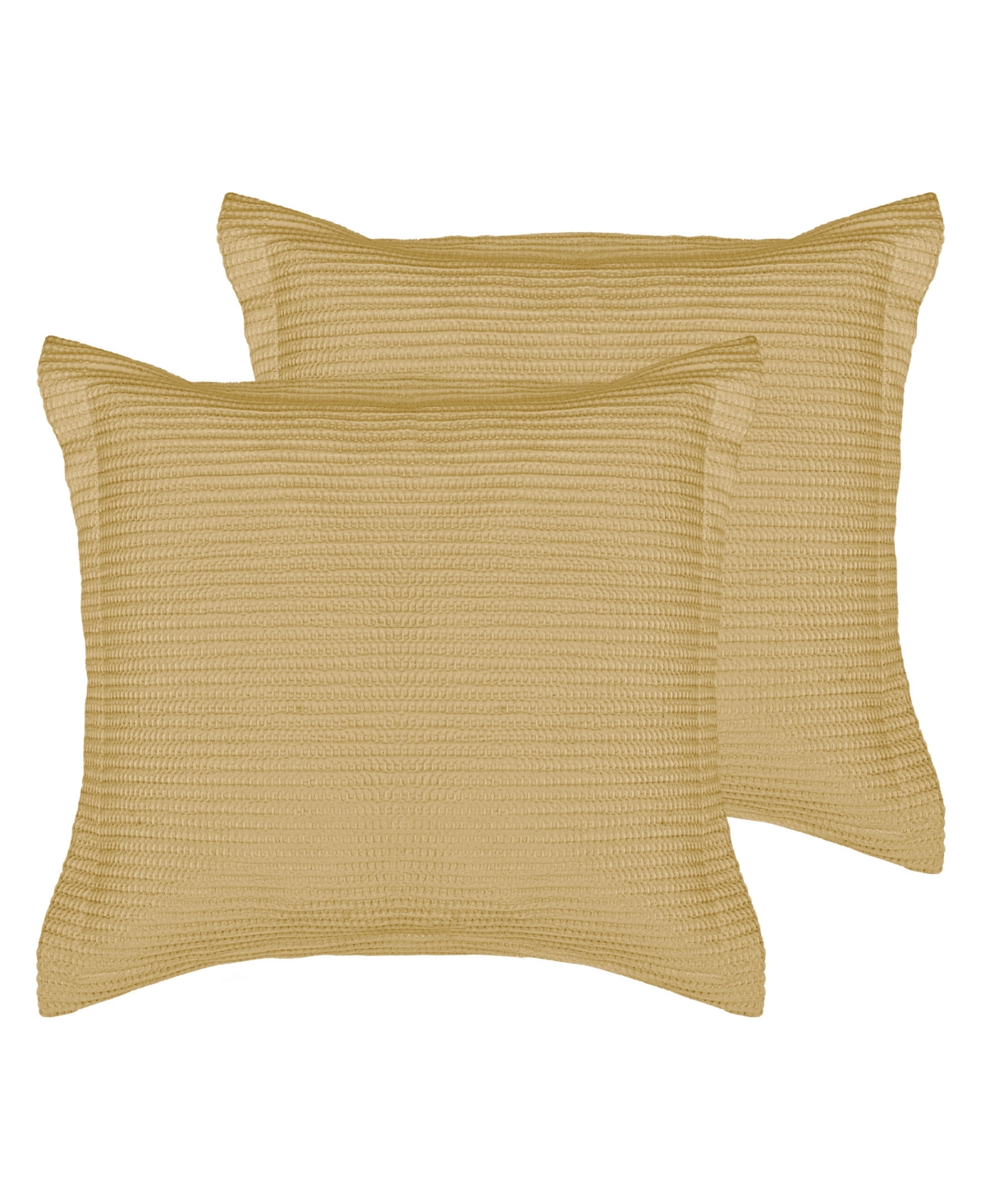 Levtex Cloud Waffle 2-pc. Sham Set, European In Ochre