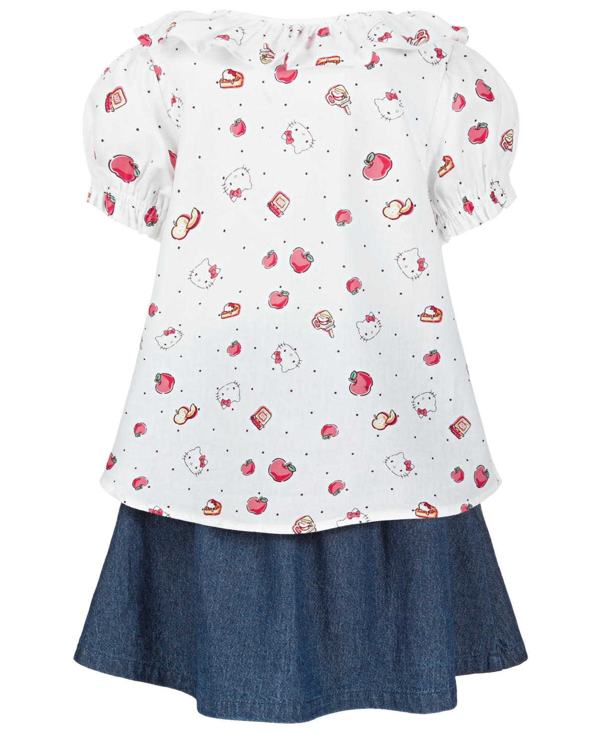 Hello Kitty Toddler & Little Girls Cotton Printed Top & Skort, 2 Piece Set