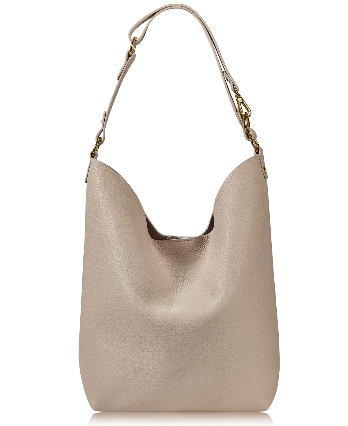 Shop Gigi New York Addison Hobo Leather Bag In Beechwood