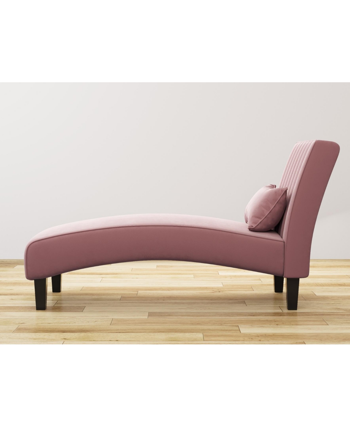 Shop Gold Sparrow Newport Channel Tufted Chaise Lounge In Morganite