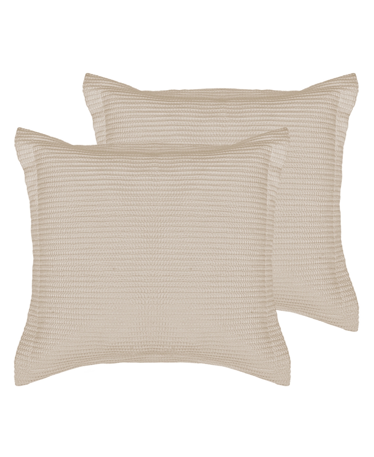 Levtex Cloud Waffle 2-pc. Sham Set, European In Taupe