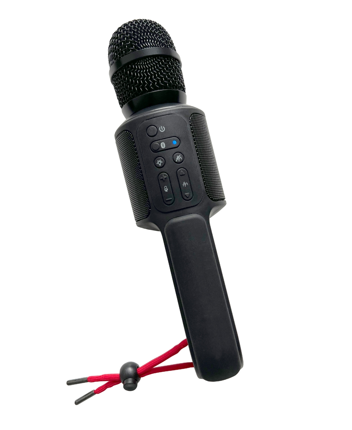Singing Machine Portable, Handheld Bluetooth Karaoke Microphone And Speaker With Synchronized Lights And 22 Professi In Black