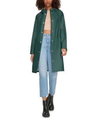 Women's Long Hooded Rain Coat