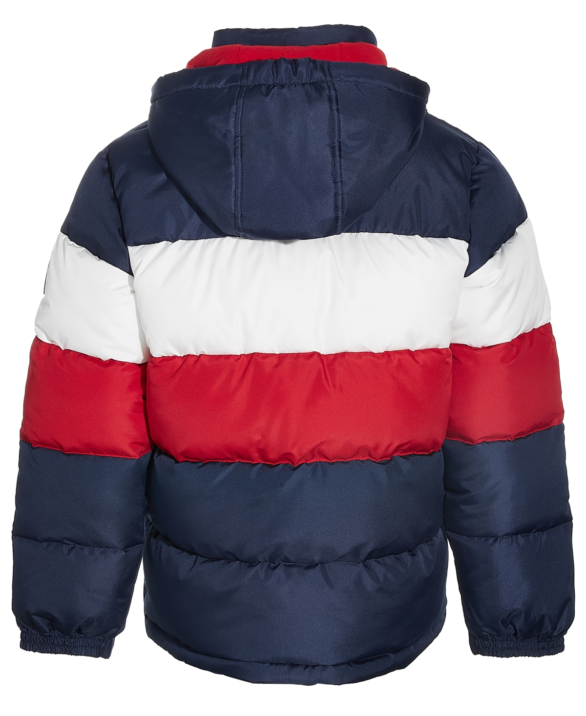 Reebok Toddler & Little Boys Colorblocked Fleece-Lined Full-Zip Hooded Puffer Jacket