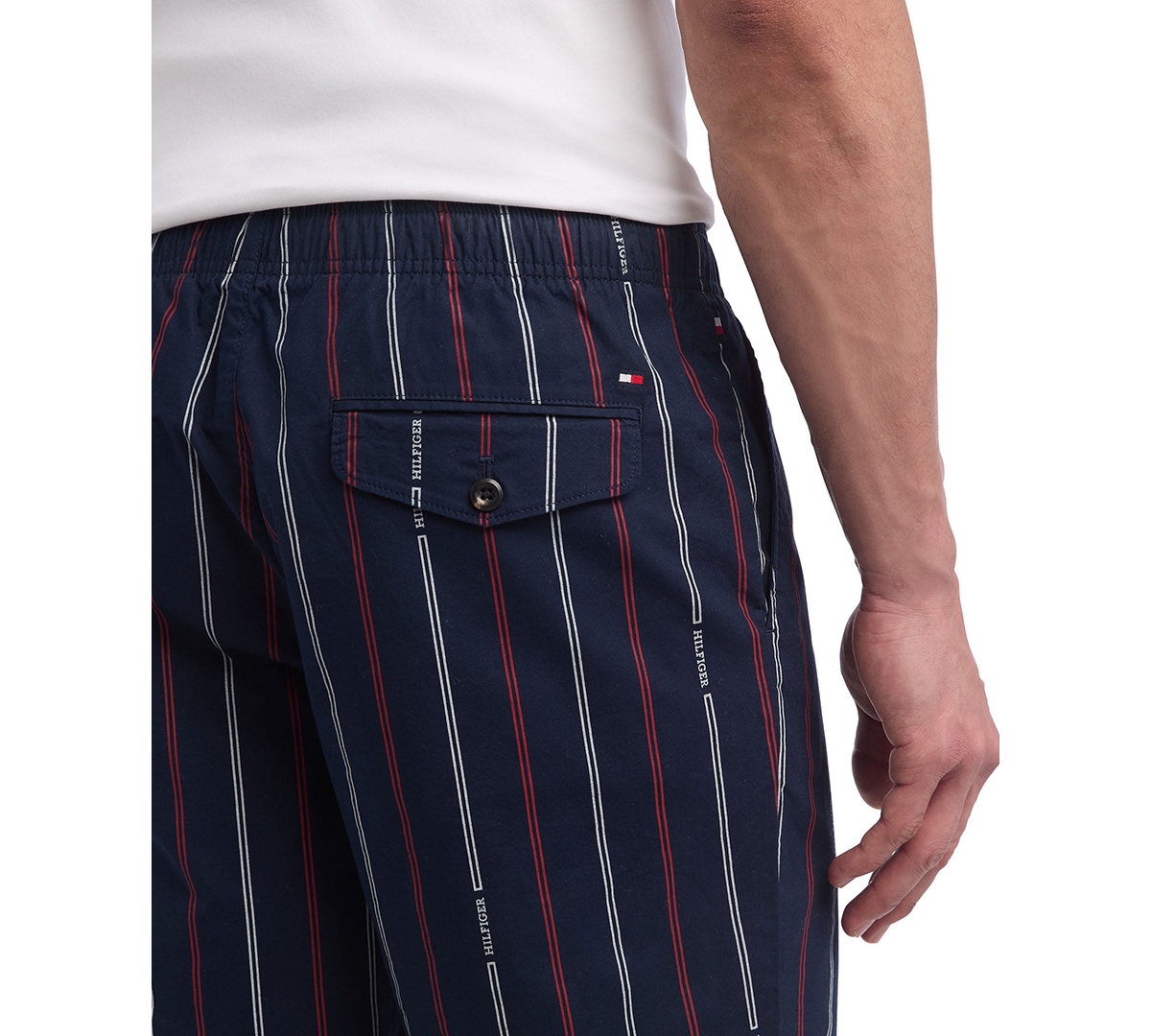 Tommy Hilfiger Men's Brooklyn Straight Fit Foulard Striped 9