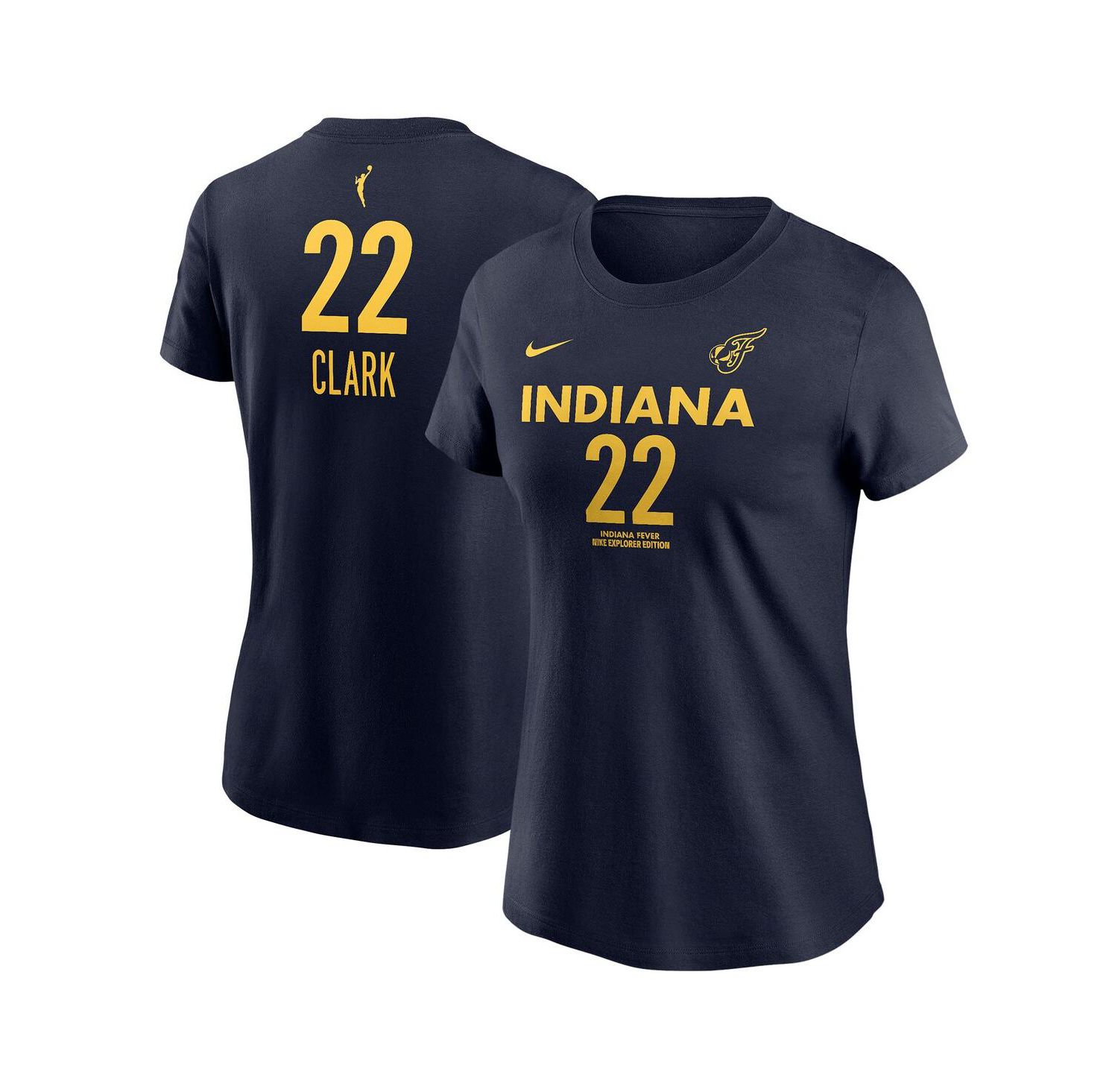 Unisex Caitlin Clark Navy Indiana Fever 2024 WNBA Draft Explorer Edition Player Name & Number T-Shirt
