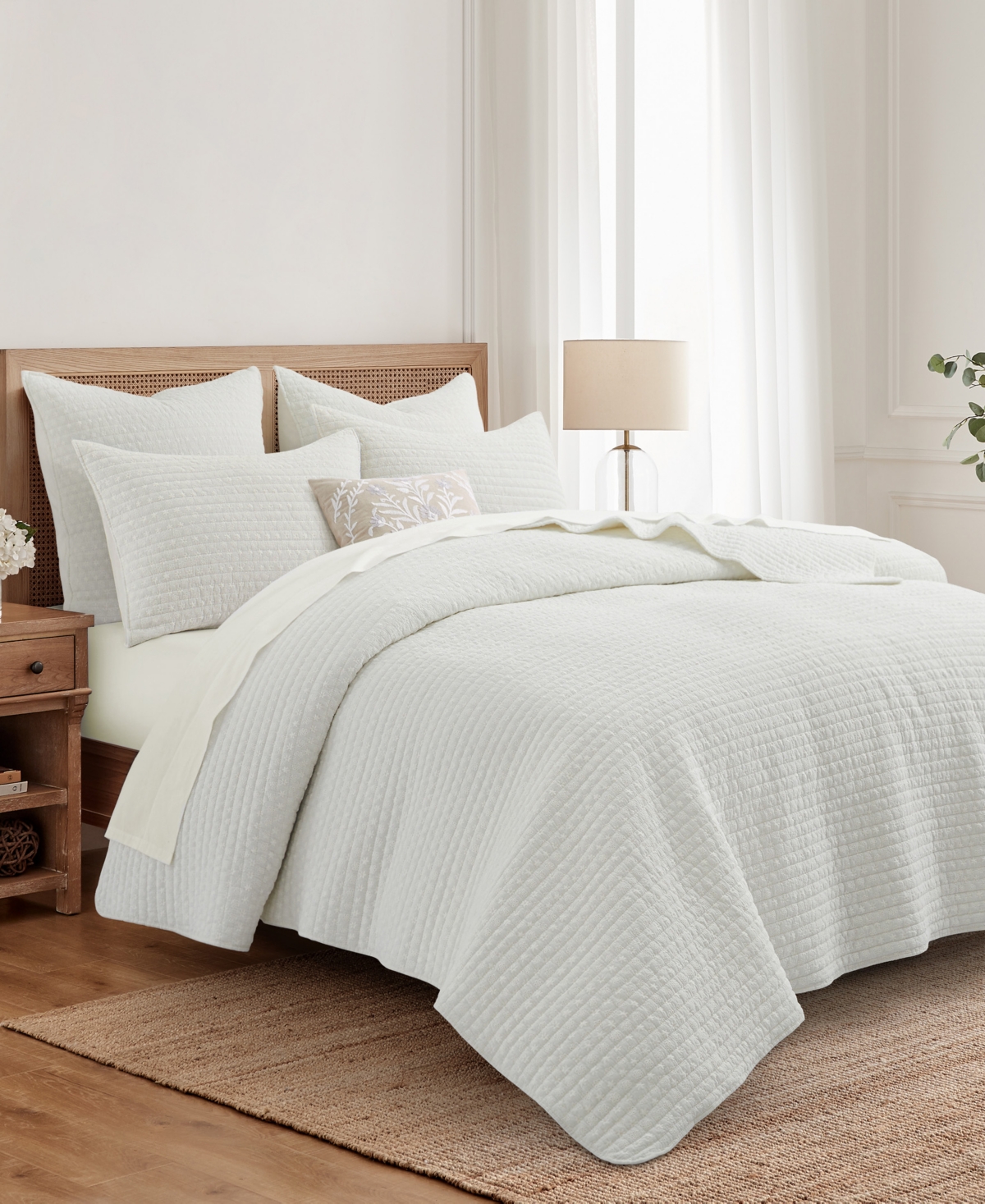 Levtex Eyelet Embroidered 3-Pc. Quilt Set, Full/Queen