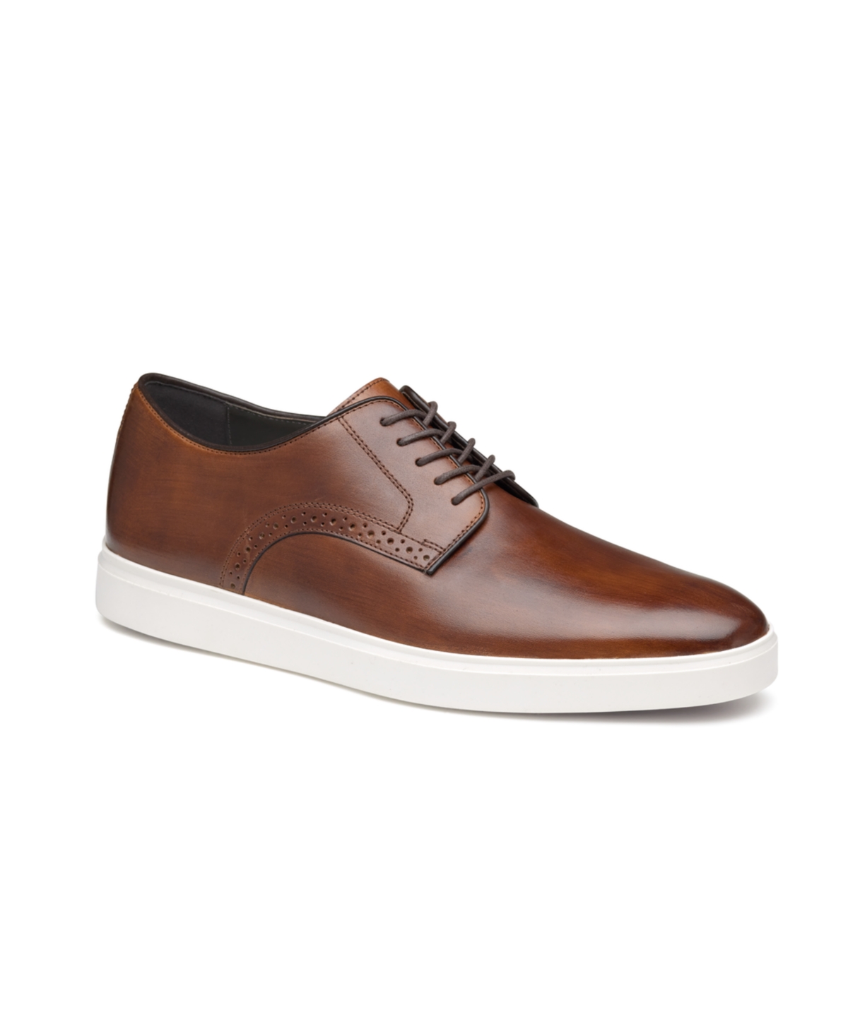Men's Brody Plain Toe Lace Up Dress Casual Sneakers - Brown
